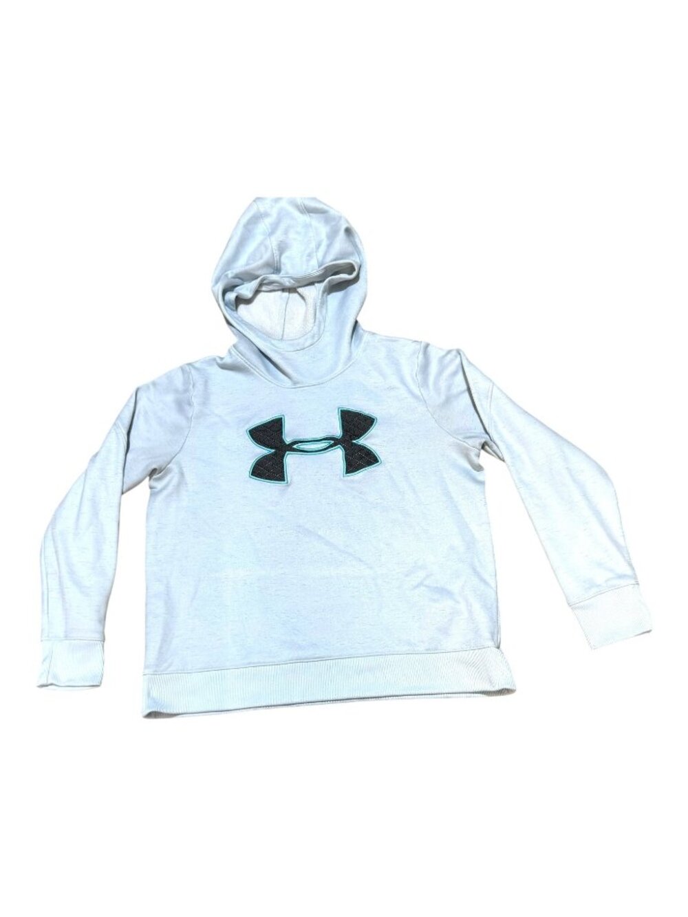 Under Armour Coldgear Hoodie Youth Large LG Loose Fit Light Blue Sweatshirt